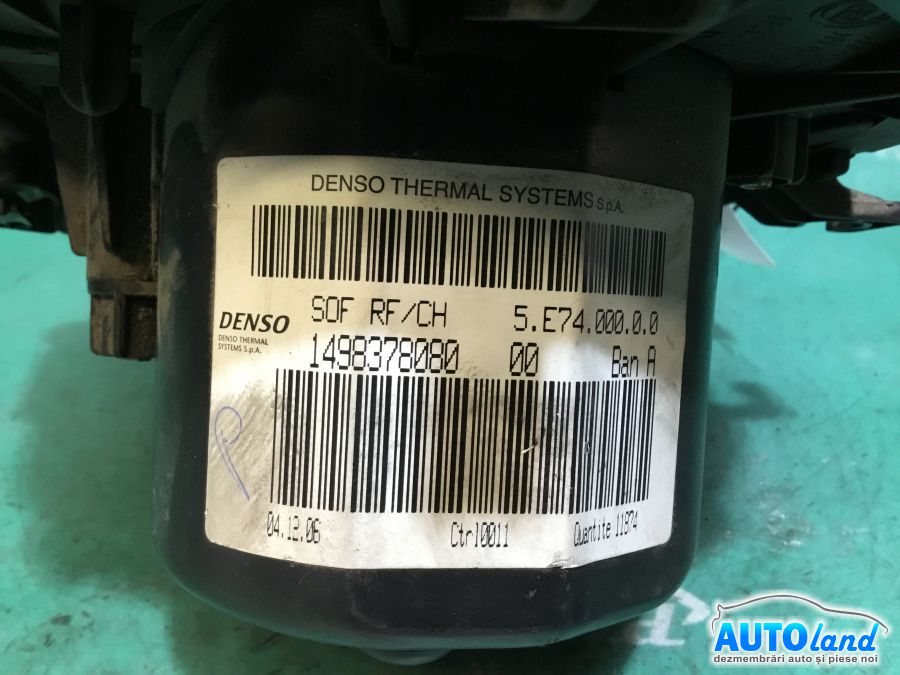 Aeroterma (Ventilator Habitaclu Incalzire) PEUGEOT EXPERT Tepee (VF3V_) 2007-2025 Cod 1498378080