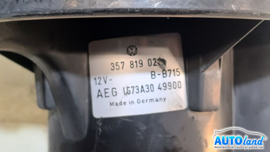 Aeroterma (Ventilator Habitaclu Incalzire) VOLKSWAGEN TRANSPORTER IV bus (70XB,70XC,7DB,7DW) 1990-2003 Cod 357819021