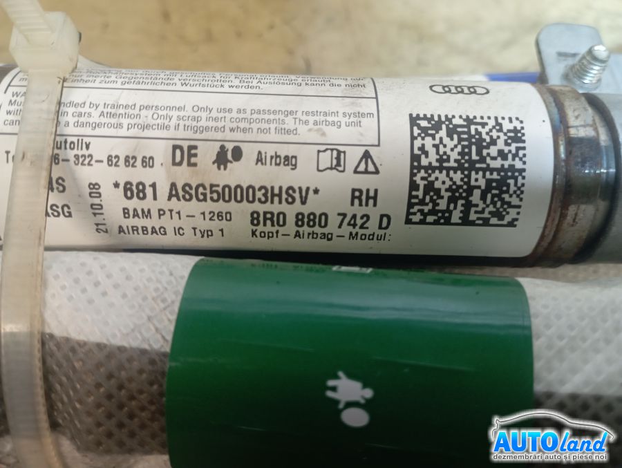 Airbag Cortina AUDI Q5 (8R) 2008-2026 Cod 8R0880742G