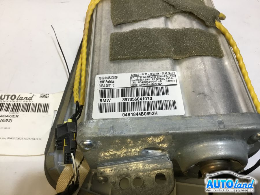 Airbag Pasager BMW X3 (E83) 2004-2025 Cod 39705604107G