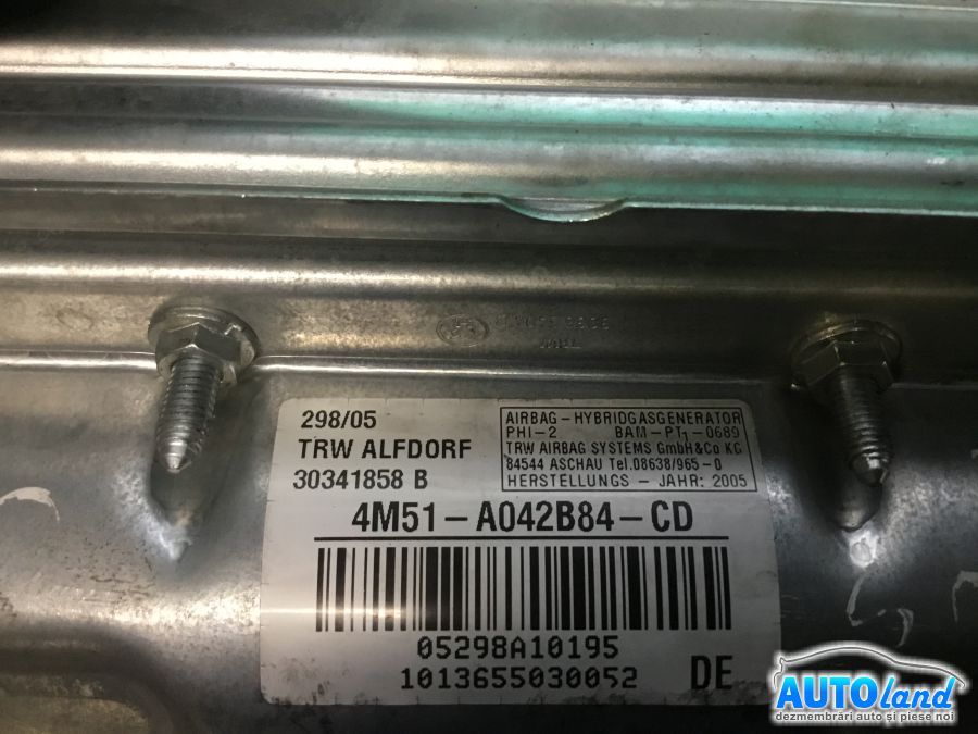 Airbag Pasager FORD FOCUS II (DA_) 2004-2008 Cod 30341858B