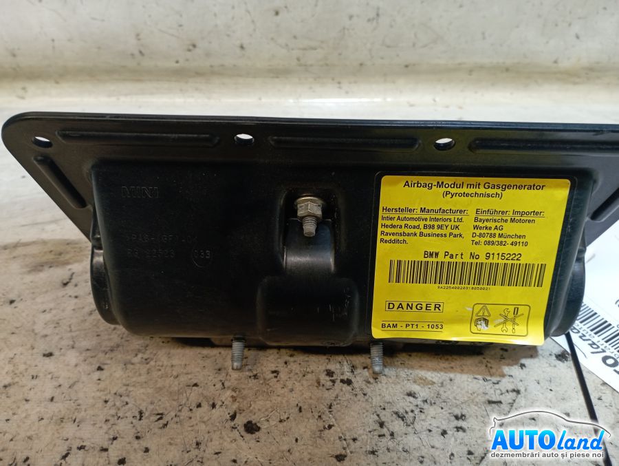 Airbag Pasager MINI MINI (R50,R53) 2001-2026 Cod 9115222