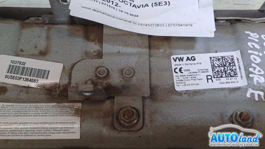 Airbag SKODA OCTAVIA (5E3) 2012-2025 Cod 5G2880842D