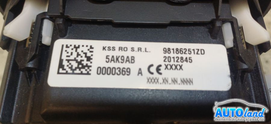 Airbag Sofer CITROEN DS7 Croosback 2017-2026 Cod 98186251ZD
