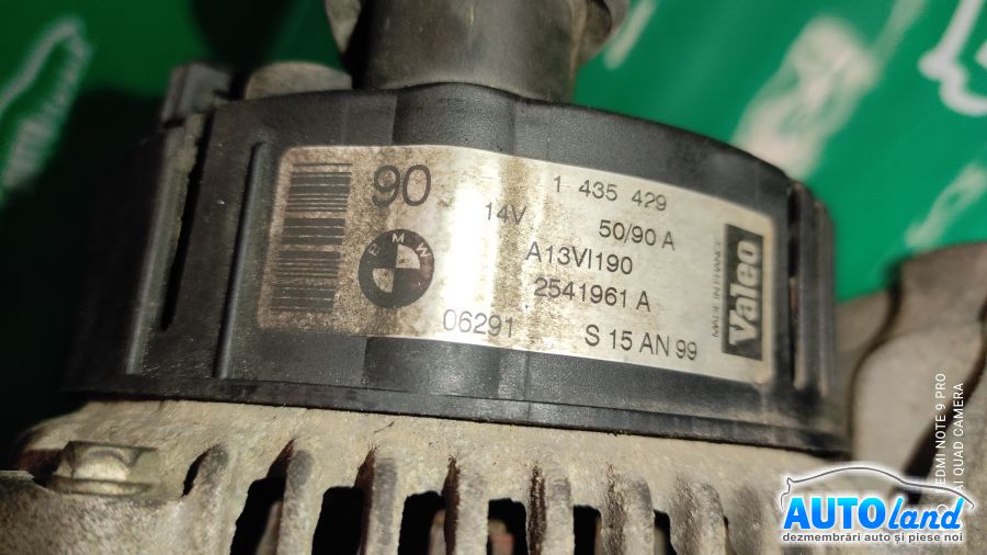 Alternator BMW 3 (E46) 1998-2005 Cod 1435429