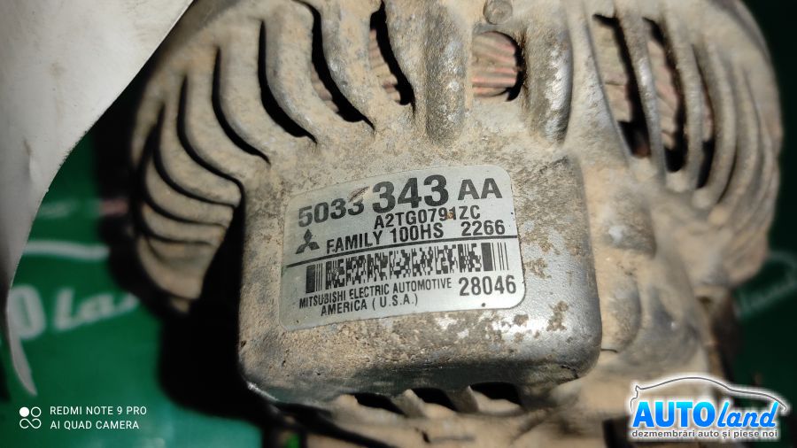 Alternator CHRYSLER PT CRUISER (PT_) 2000-2025 Cod 5033343AA