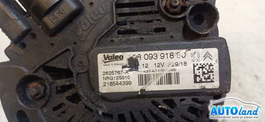 Alternator CITROEN C3 II 2009-2026 Cod 9809391880