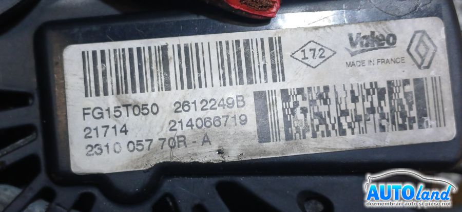 Alternator DACIA DUSTER 2010-2025 Cod 231005770R