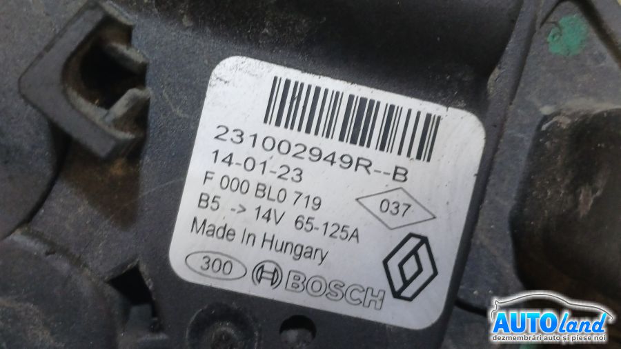 Alternator DACIA LOGAN II 2012-2025 Cod 231002949R