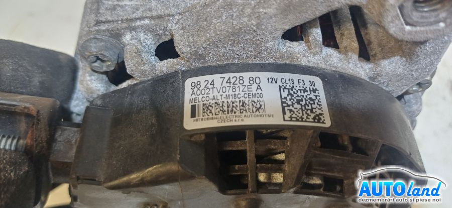 Alternator FIAT SCUDO 2007-2026 Cod 9824742880