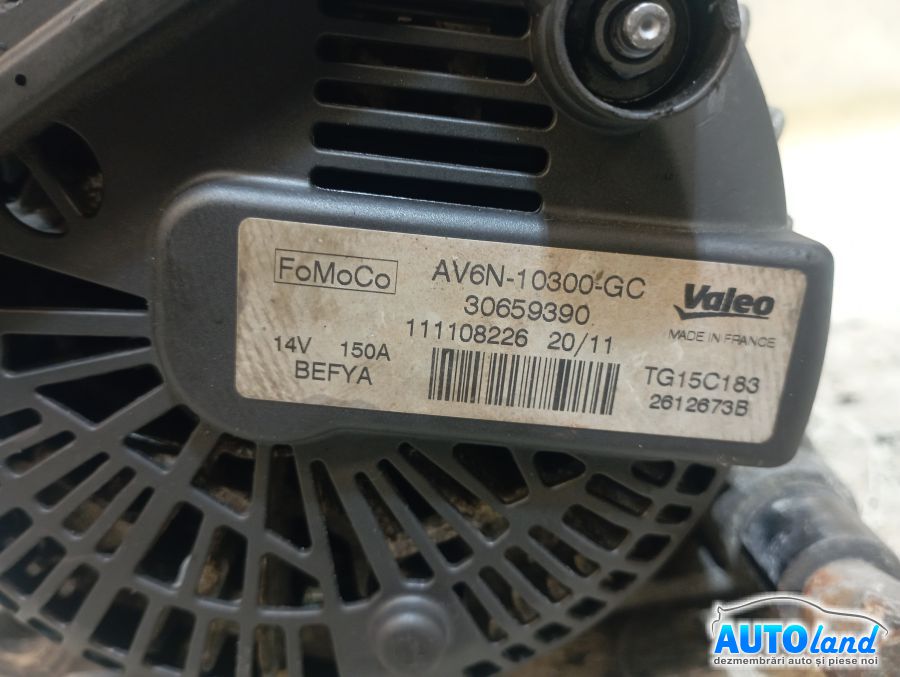 Alternator FORD C-MAX II 2010-2026 Cod AV6N10300GC