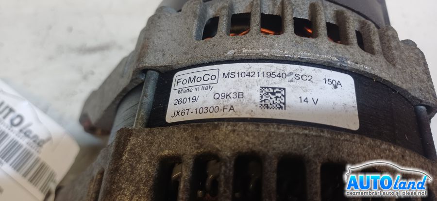 Alternator FORD FIESTA VII 2017-2026 Cod JX6T10300FA