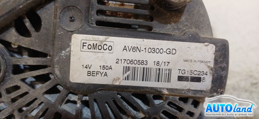 Alternator FORD KUGA II 2012-2014 Cod AV6N10300GD