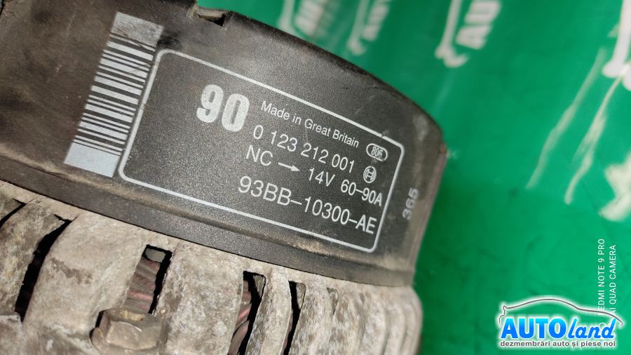 Alternator FORD MONDEO II (BAP) 1996-2000 Cod 0123212001