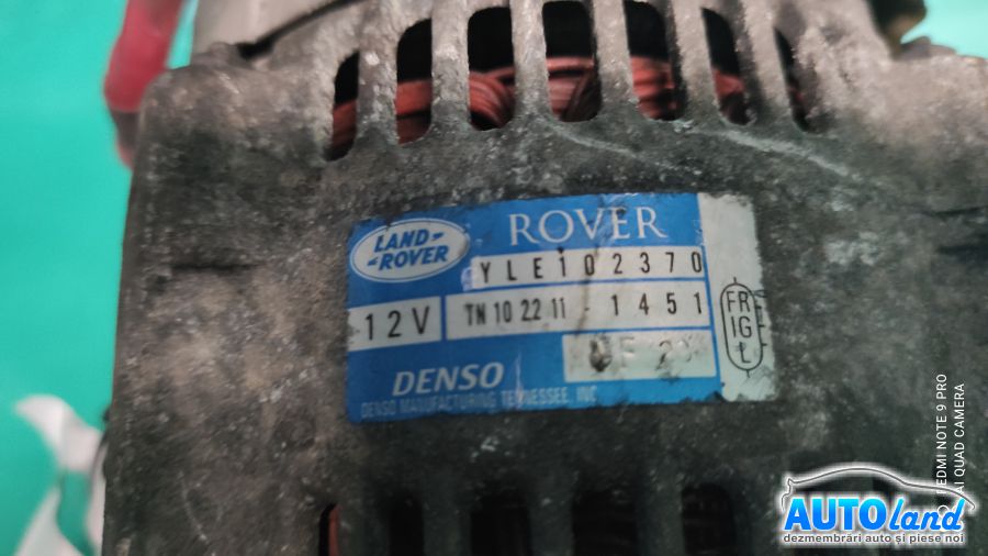 Alternator LAND ROVER FREELANDER (LN) 1998-2025 Cod 1022111451