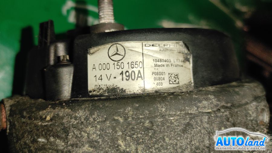 Alternator MERCEDES-BENZ C-CLASS (W203) 2000-2025 Cod A0001501650