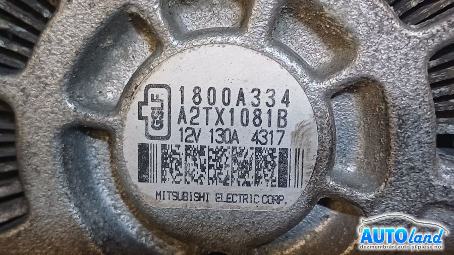 Alternator MITSUBISHI ASX (GAW) 2010-2025 Cod 1800A334