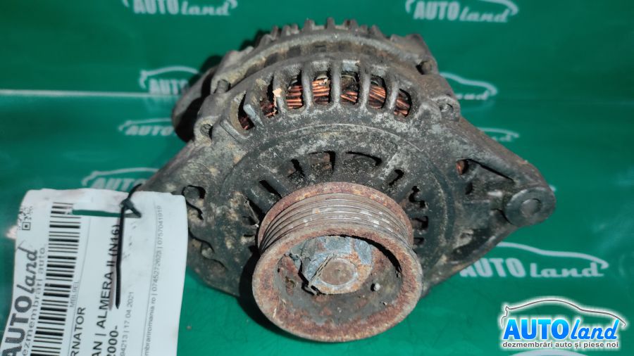 Alternator NISSAN ALMERA II (N16) 2000-2025 Cod 23100BU010