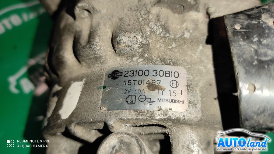 Alternator NISSAN MICRA I (K10) 1982-1992 Cod 2310030B10