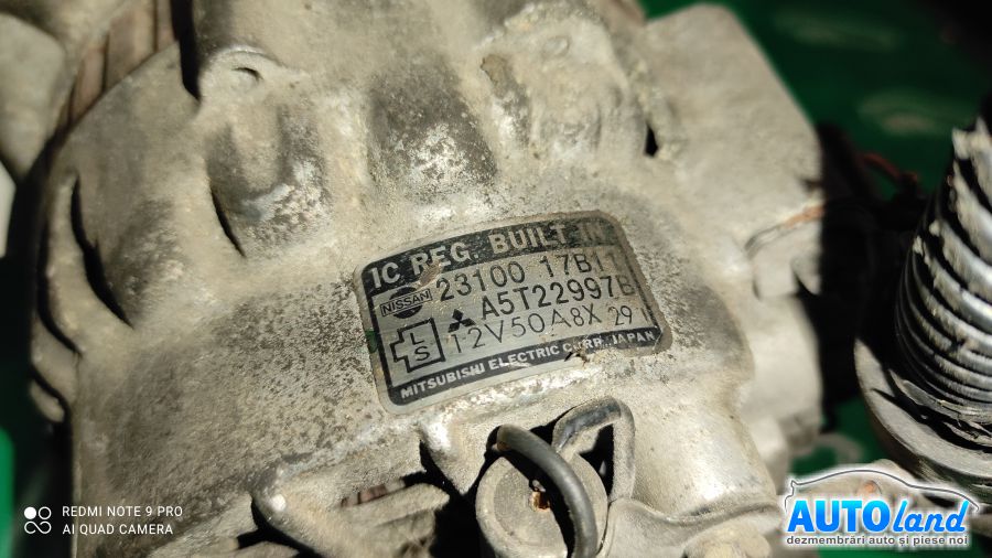 Alternator NISSAN MICRA I (K10) 1982-1992 Cod A5T22997B