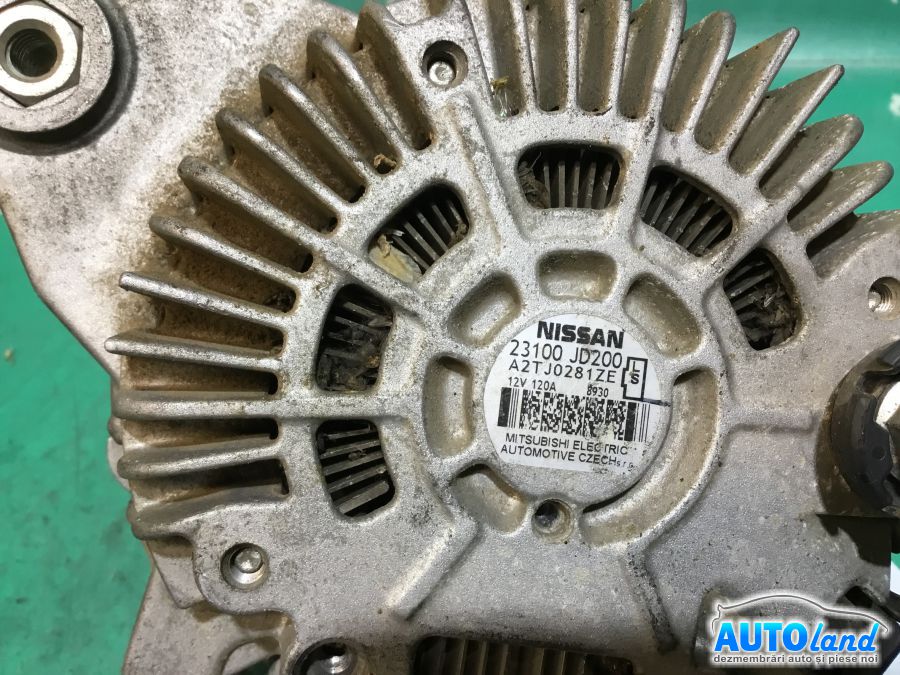 Alternator NISSAN QASHQAI (J10,JJ10) 2007-2026 Cod 23100JD200