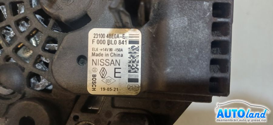 Alternator NISSAN X-TRAIL (T31) 2007-2026 Cod 231004BE0AE
