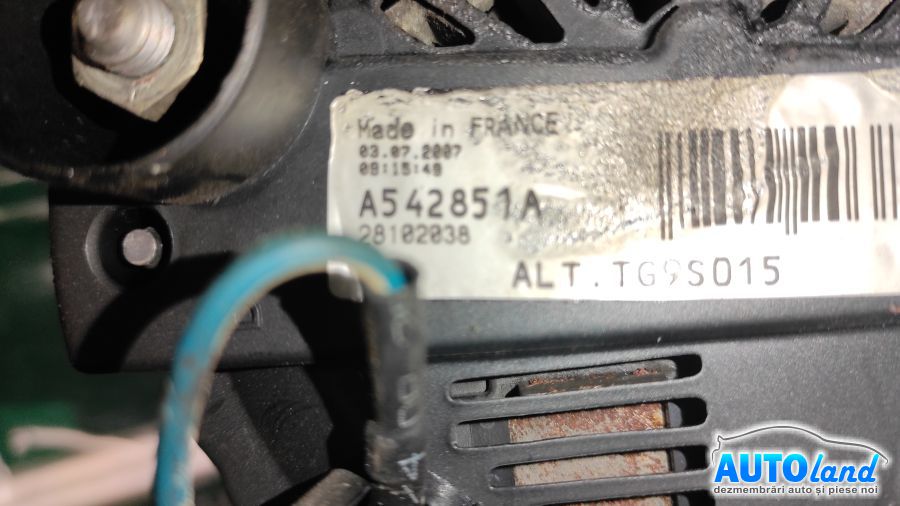 Alternator OPEL CORSA C (F08,F68) 2000-2025 Cod TG9S015