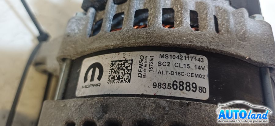 Alternator OPEL Mokka B 2020-2026 Cod 9835688980
