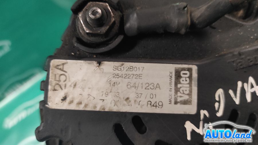 Alternator OPEL MOVANO Combi (J9) 1998-2025 Cod 2542272E