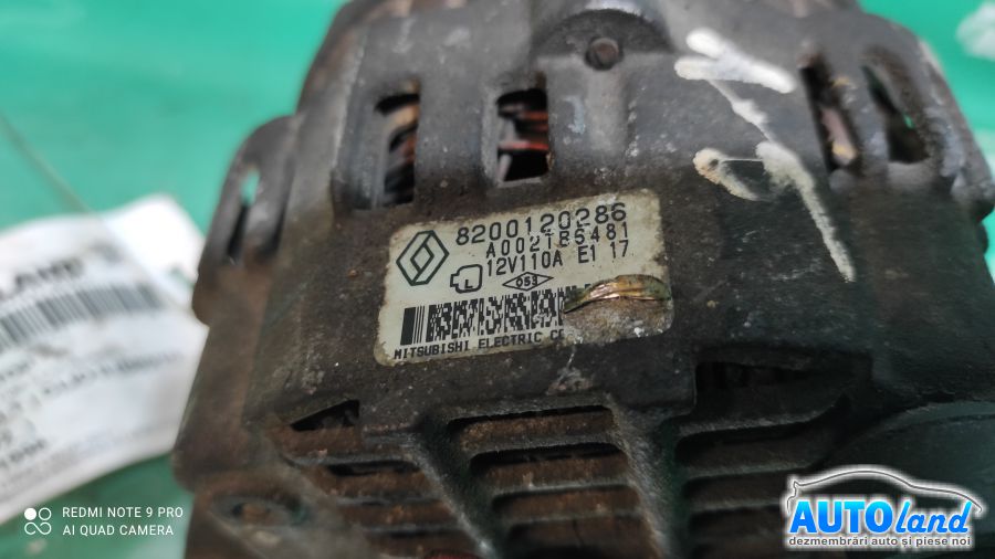 Alternator RENAULT CLIO II (BB0/1/2_,CB0/1/2_) 1998-2025 Cod 8200120286