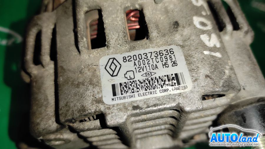 Alternator RENAULT CLIO II (BB0/1/2_,CB0/1/2_) 1998-2025 Cod 8200373636