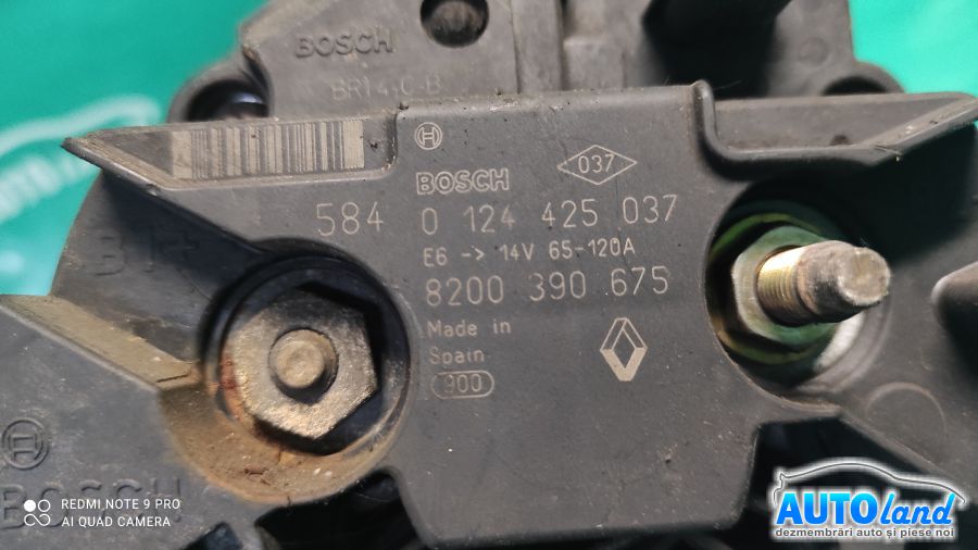 Alternator RENAULT CLIO III (BR0/1,CR0/1) 2005-2025 Cod 0124425037