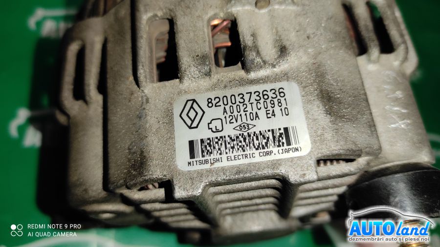 Alternator RENAULT KANGOO (KC0/1_) 1997-2025 Cod 8200373636