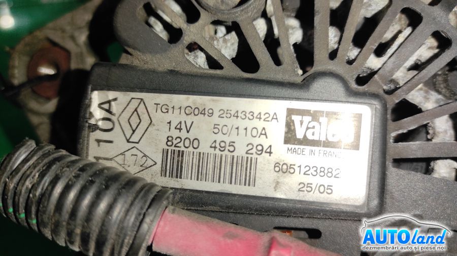 Alternator RENAULT LAGUNA II (BG0/1_) 2001-2025 Cod 8200495294