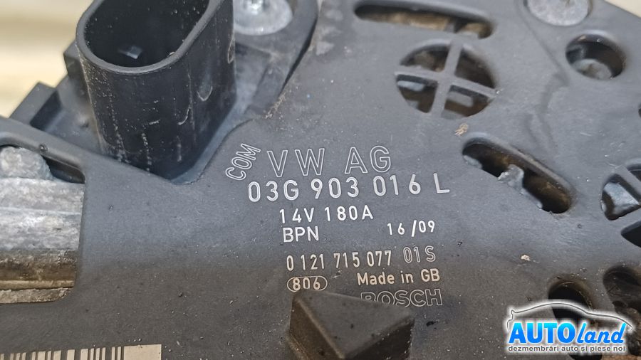 Alternator SEAT EXEO 2009-2025 Cod 03G903016L