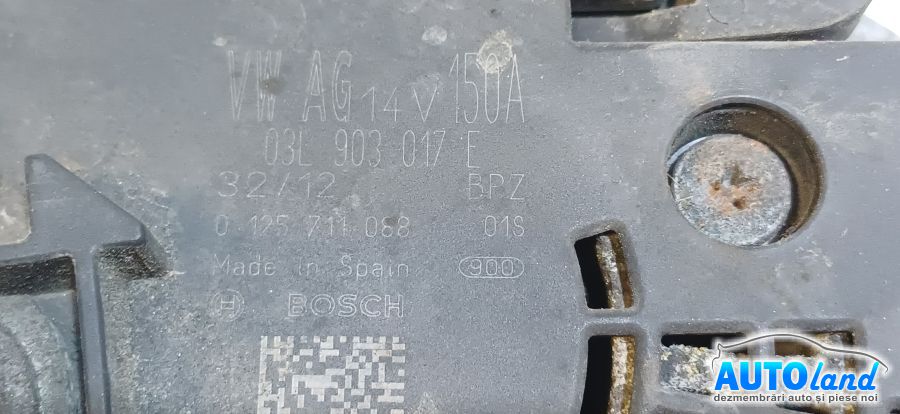 Alternator SEAT EXEO 2009-2026 Cod 03L903017E