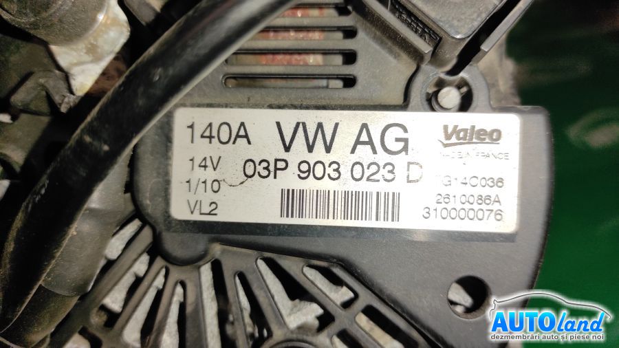 Alternator SEAT IBIZA V (6J5) 2008-2025 Cod 03P903023D