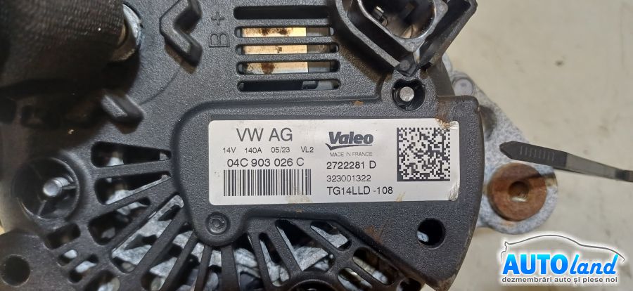 Alternator SEAT IBIZA VI (facelift 2021) 2021-2026 Cod 04C903026C