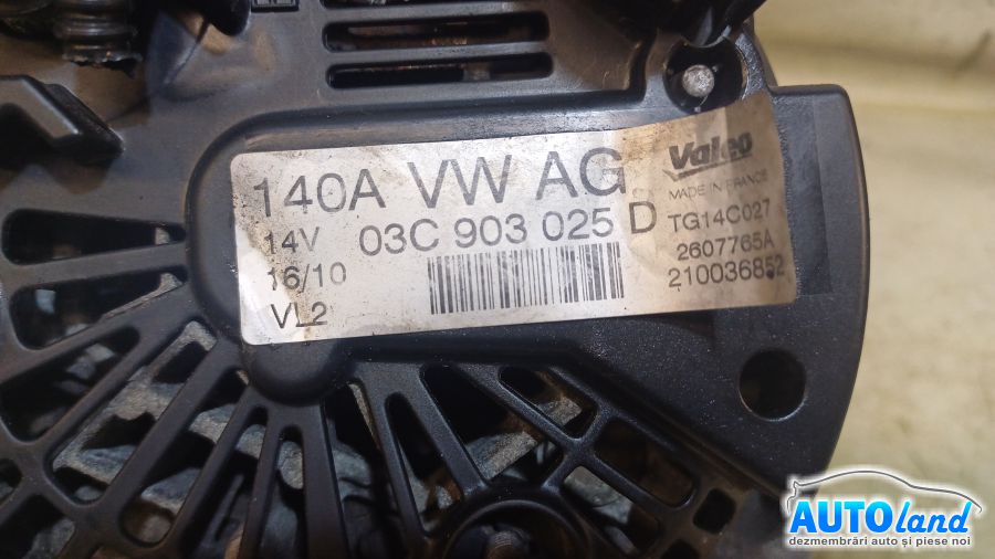 Alternator SEAT LEON (1P1) 2005-2013 Cod 03C903025D