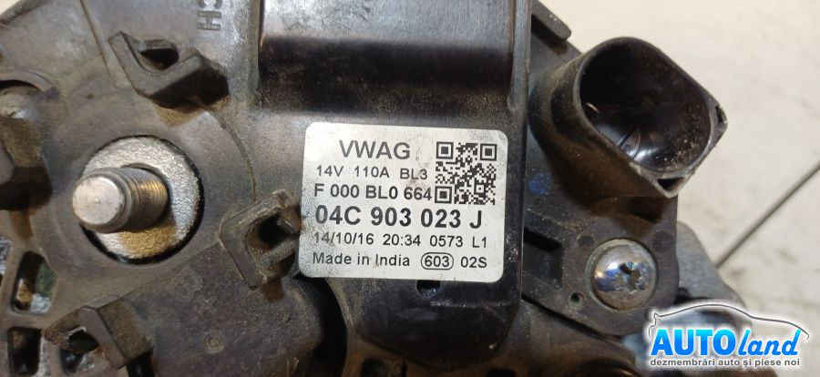 Alternator SKODA CITIGO 2011-2026 Cod 04C903023J