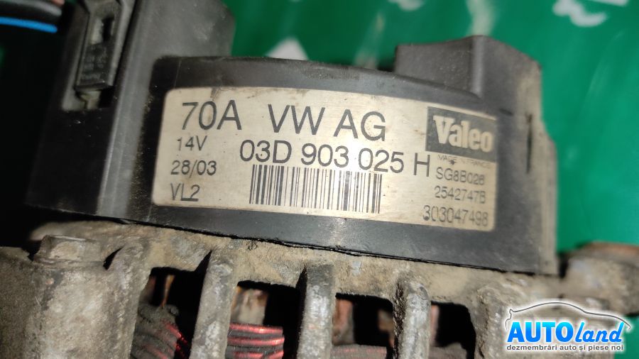 Alternator SKODA FABIA (6Y2) 1999-2025 Cod 03D903025H