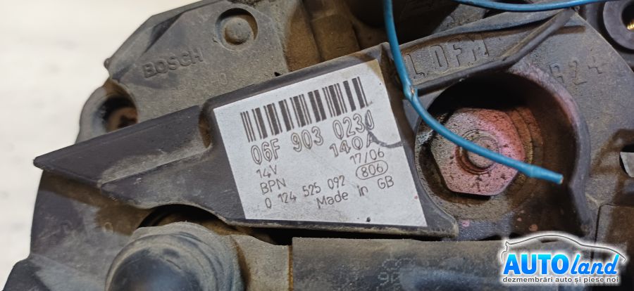 Alternator SKODA OCTAVIA (1Z3) 2004-2026 Cod 06F903023J