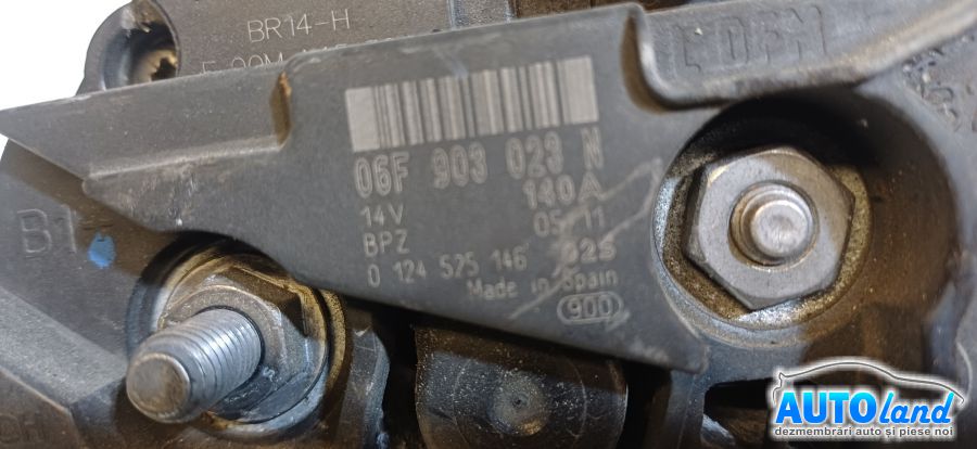 Alternator SKODA SUPERB II (3T4) 2008-2026 Cod 06F903023N