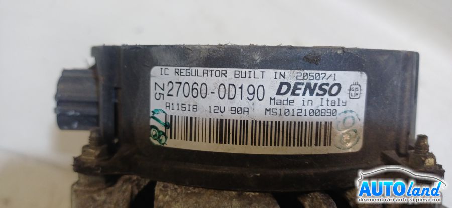 Alternator TOYOTA AURIS (_ZE15,_RE15) 2006-2026 Cod 270600D190
