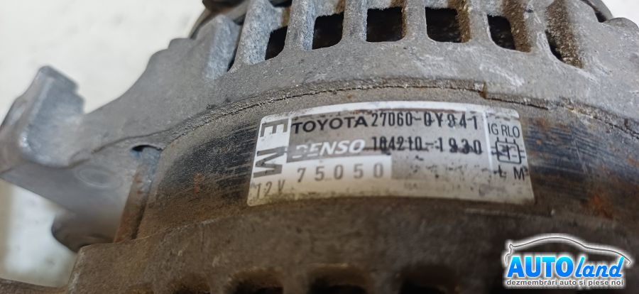 Alternator TOYOTA AURIS (_ZE15,_RE15) 2006-2026 Cod 270600Y041