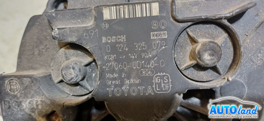 Alternator TOYOTA COROLLA (_E12U_,_E12J_) 2001-2026 Cod 270600D140