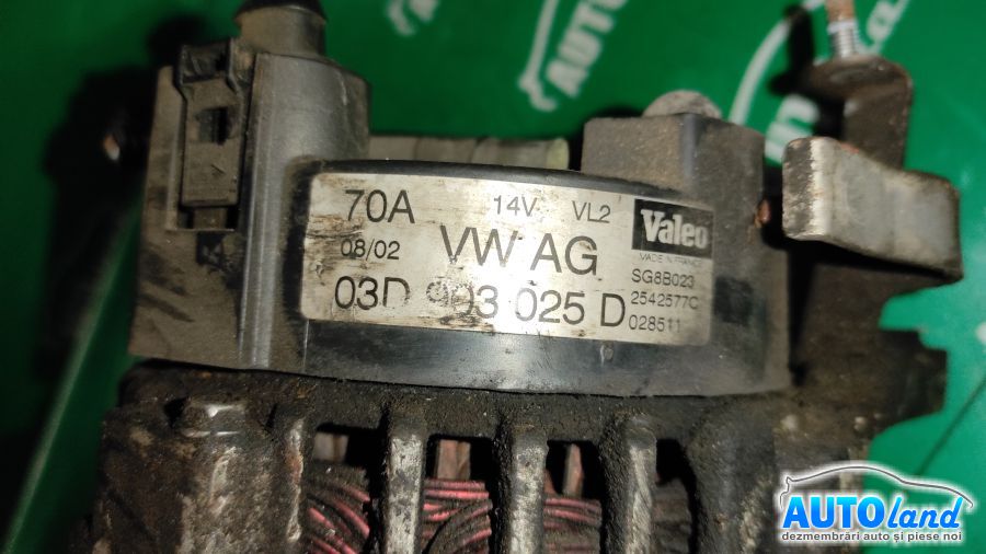 Alternator VOLKSWAGEN POLO (9N_) 2001-2025 Cod 03D903025D