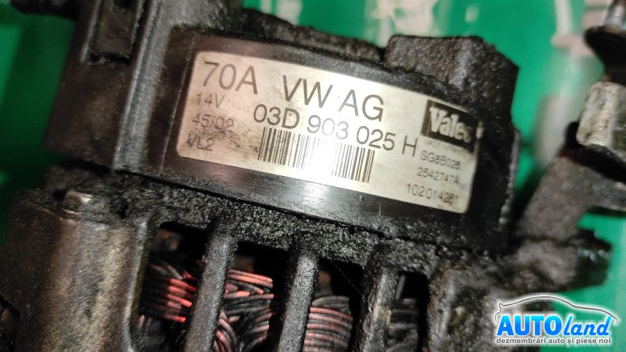 Alternator VOLKSWAGEN POLO (9N_) 2001-2025 Cod 03D903025H