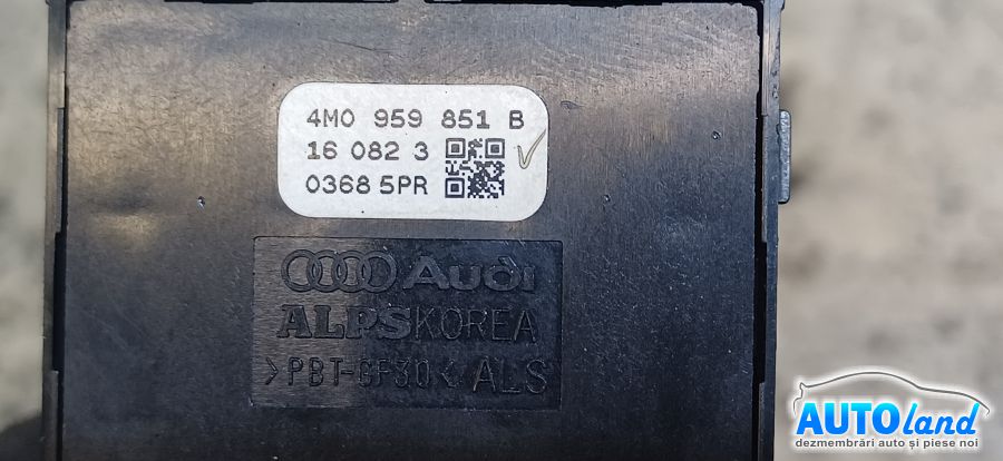 Butoane Geam AUDI A4 (B9 8W) 2015-2018 Cod 4M0959851B