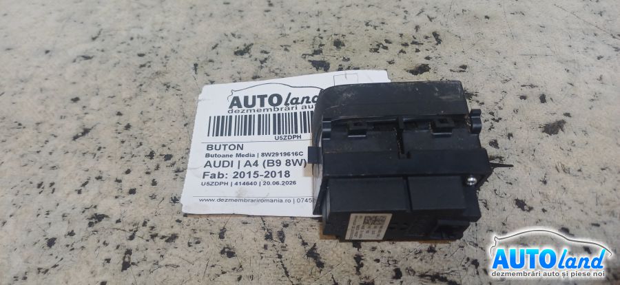 Buton AUDI A4 (B9 8W) 2015-2018 Cod 8W2919616C